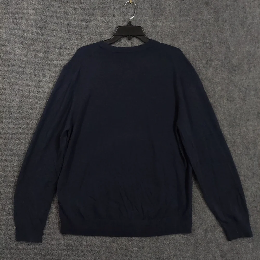 Banana Republic Sweater Mens XL Blue Merino Wool Crewneck Knit Martin‎ Cambodia